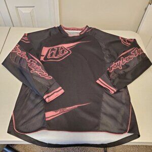 Troy Lee Designs Men's Jersey Black with Red Colors, 100% Polyester, Size Medium